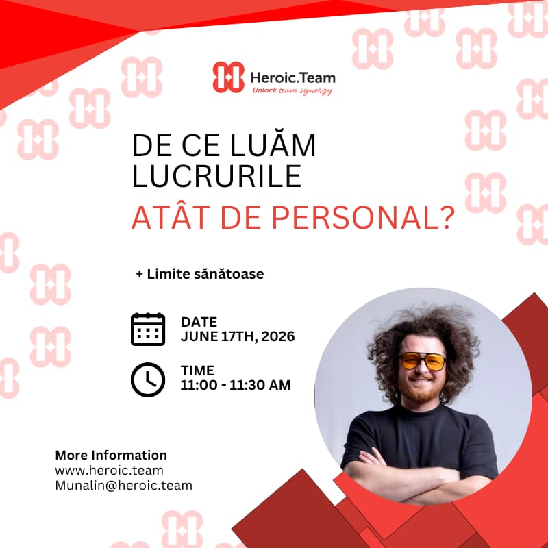 Cover Image for De ce luăm lucrurile atât de personal?