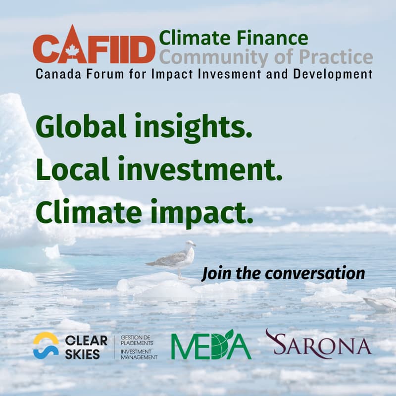 Cover Image for Climate Finance and Global Impact: CAFIID Toronto Climate Week Event