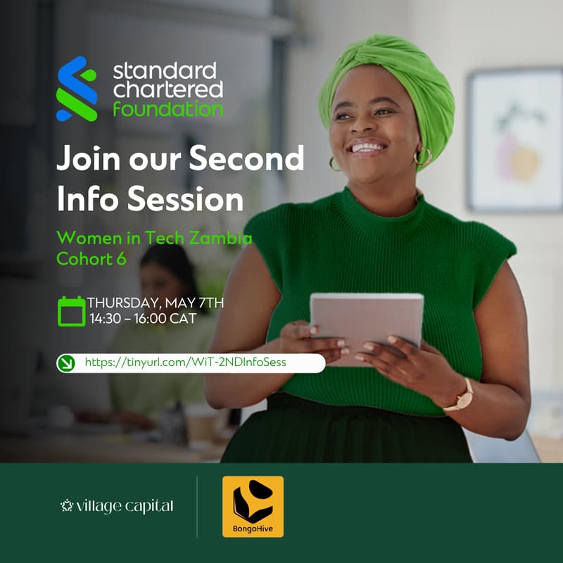 Cover Image for Women in Tech Zambia Cohort 6 | Second Info Session