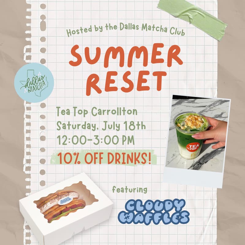 Cover Image for Summer Reset w/ Dallas Matcha