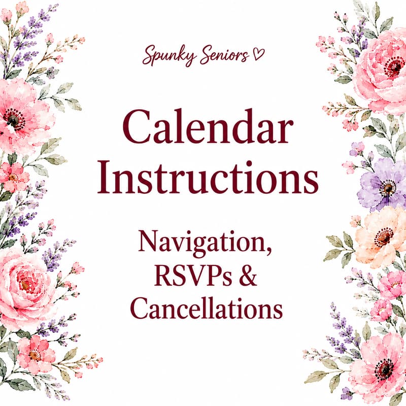 Cover Image for Calendar Instructions: Navigating, RSVPs & Cancellations