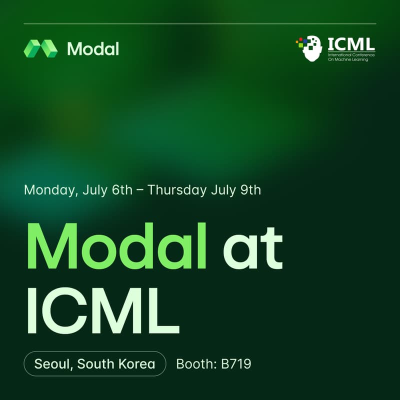 Cover Image for Meet with Modal at ICML