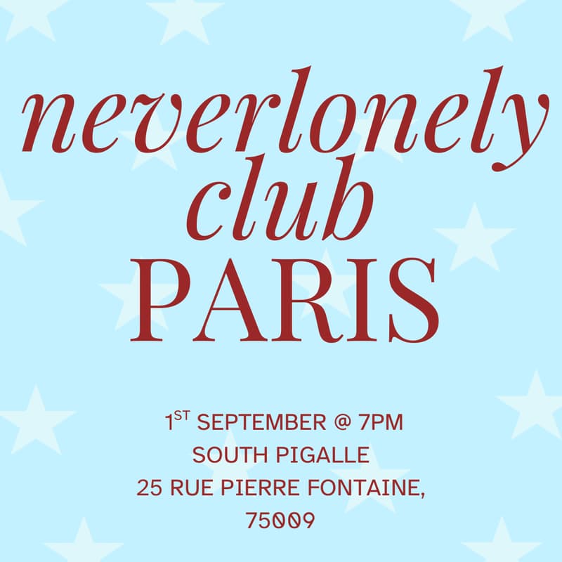 Cover Image for NEVER LONELY CLUB SOCIAL EVENT ⭐️