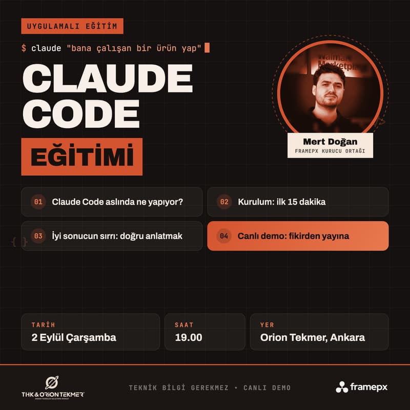 Cover Image for Claude Code Eğitimi