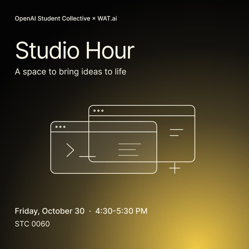 Cover Image for OpenAI Studio Hour @ Waterloo