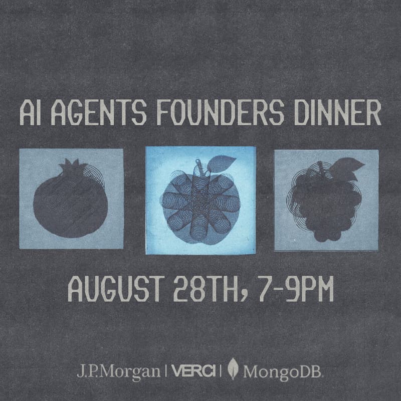 Cover Image for AI Agents Founders Dinner with Verci, MongoDB, JPMorgan