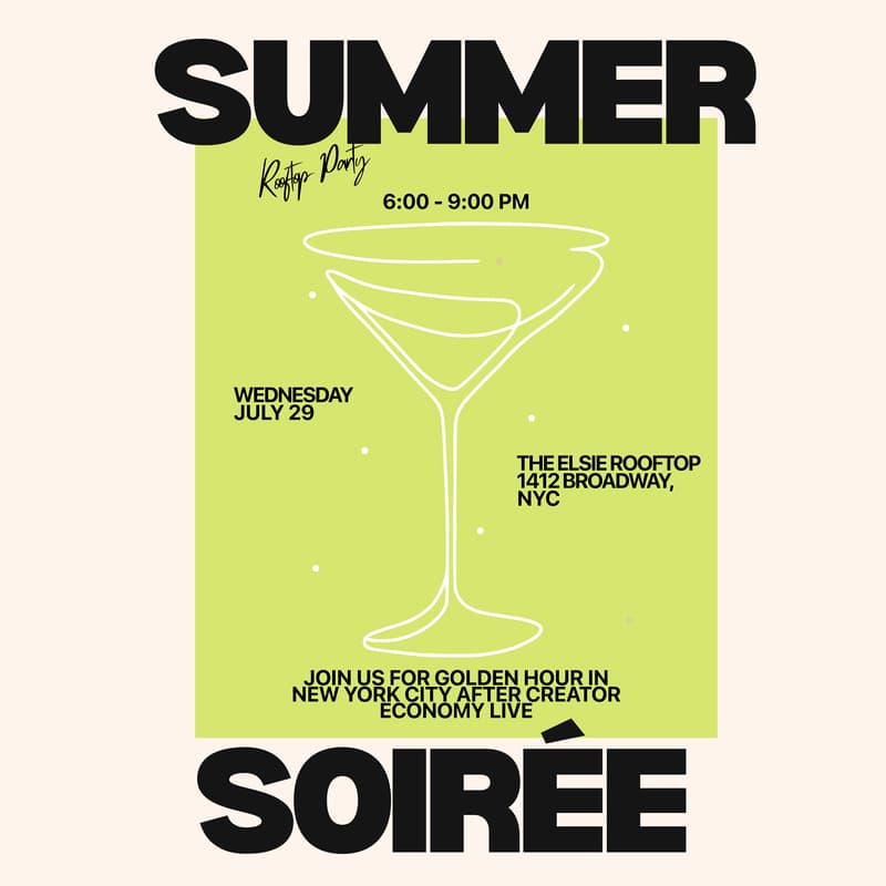 Cover Image for Foam & Streak's NYC Summer Soirée