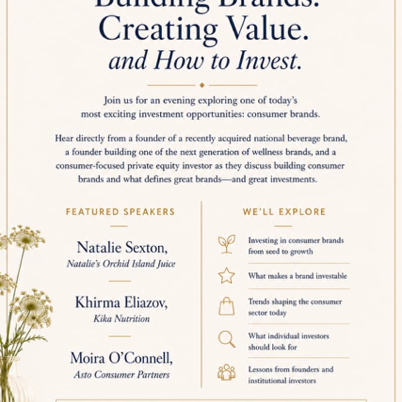 Cover Image for Building Brands. Creating Value. How to Invest. (JH Women in Finance)