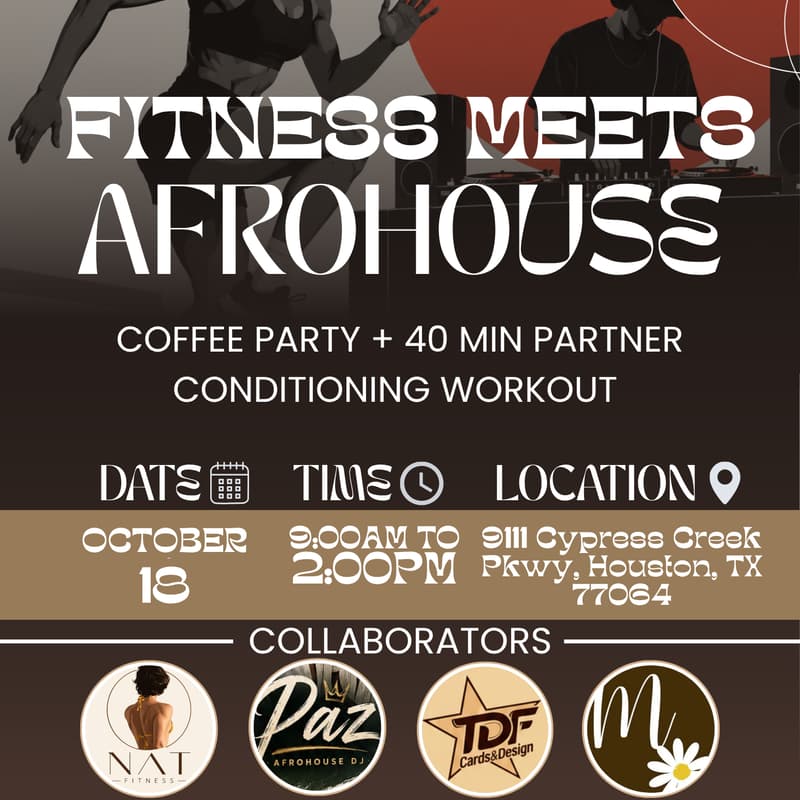 Cover Image for Fitness Meets Afrohouse & Coffee✨