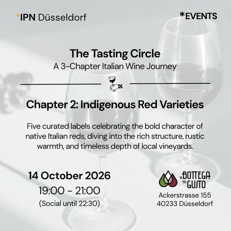 Cover Image for IPN Düsseldorf | The Tasting Circle – Indigenous Red Varieties