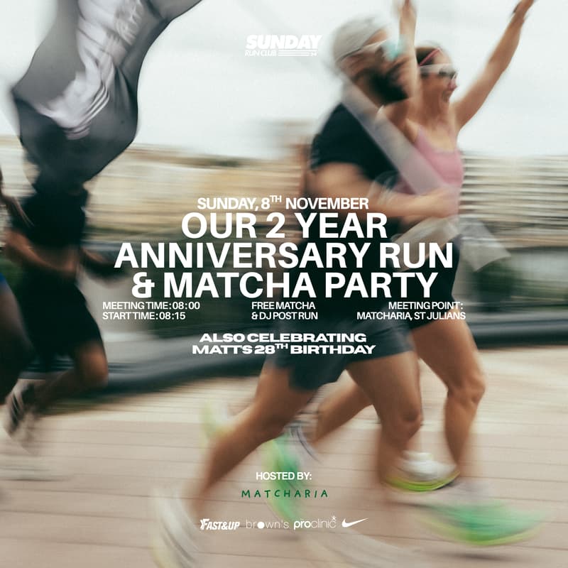 Cover Image for Our 2 Year Anniversary Run & Matcha Party