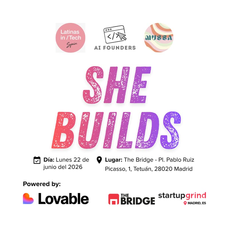 Cover Image for SheBuilds Madrid con Lovable