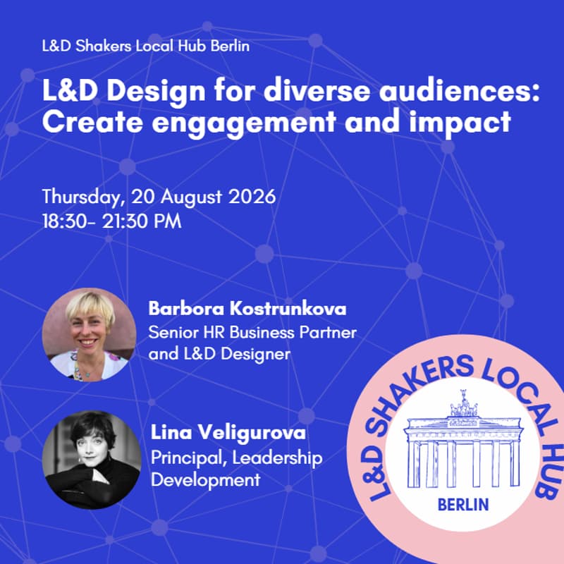 Cover Image for Berlin Local Hub: L&D Design for diverse audiences - create engagement and impact