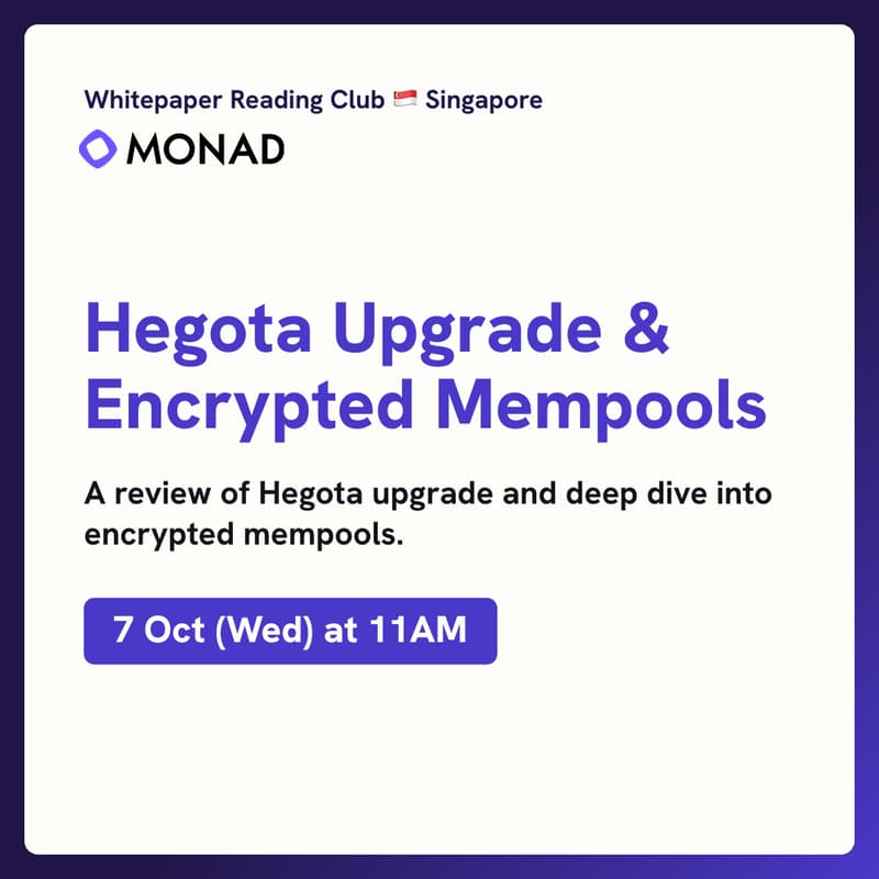 Cover Image for Whitepaper Reading Club: Hegota Upgrade & Encrypted Mempools