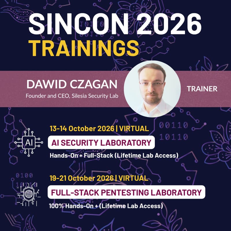 Cover Image for [SINCON Trainings] Full-Stack Pentesting Laboratory: 100% Hands-On + Lifetime Lab Access