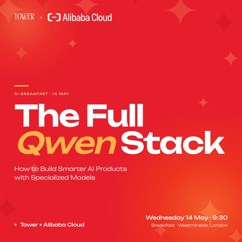 Cover Image for The Full Qwen Stack — AI Breakfast with Alibaba Cloud × Tower