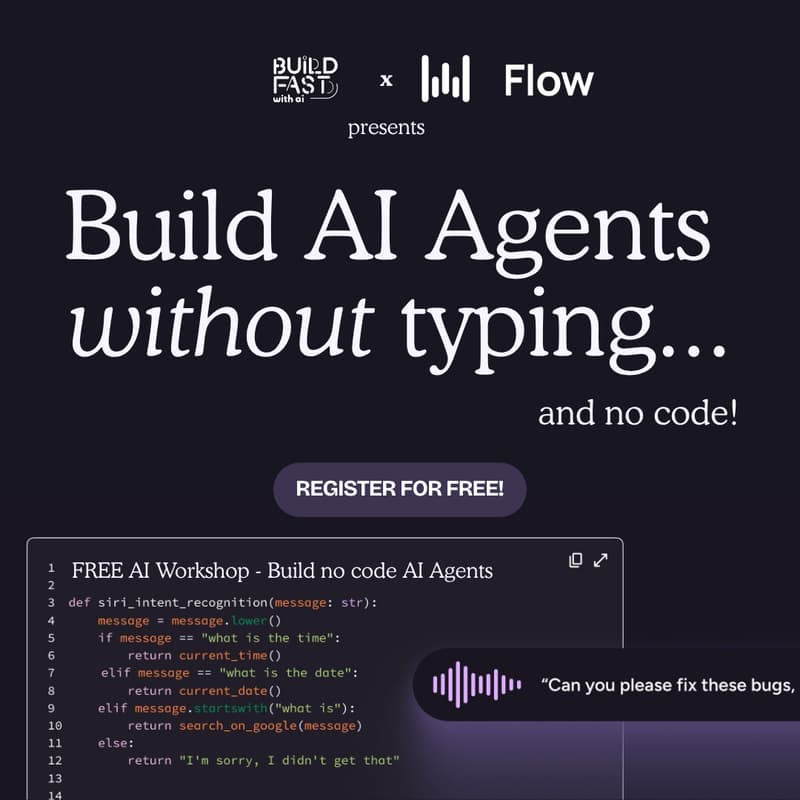 Cover Image for Build your first AI Agent : No Code, No Typing