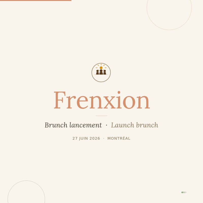 Cover Image for Frenxion · Brunch lancement · Launch brunch