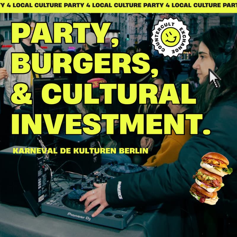 Cover Image for party, burgers, & cultural investment