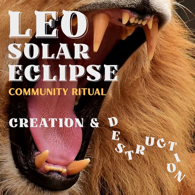 Cover Image for CREATION & DESTRUCTION: A Leo Solar Eclipse Community Ritual