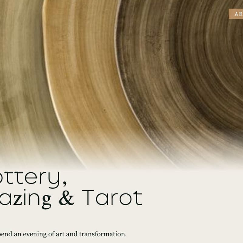 Cover Image for Tarot & pottery Glazing Workshop