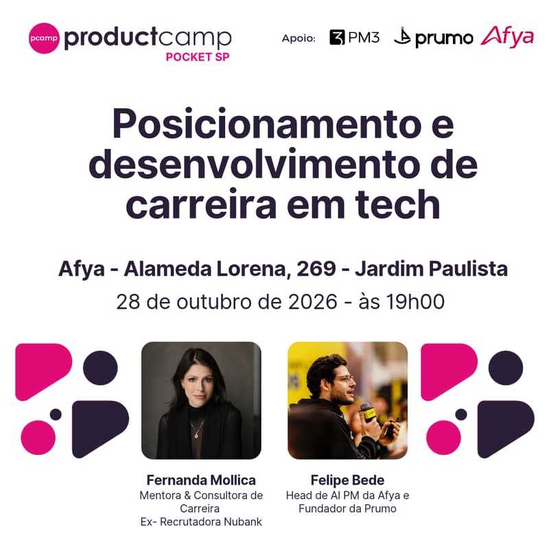 Cover Image for PCamp Pocket SP - Posicionamento e desenvolvimento de carreira em tech