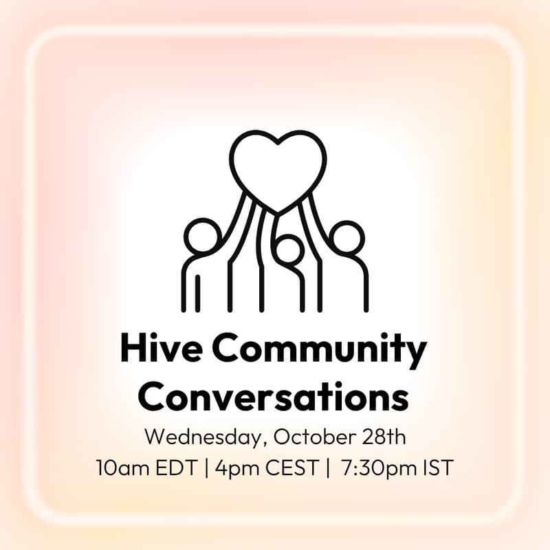 Cover Image for Hive Community Conversations