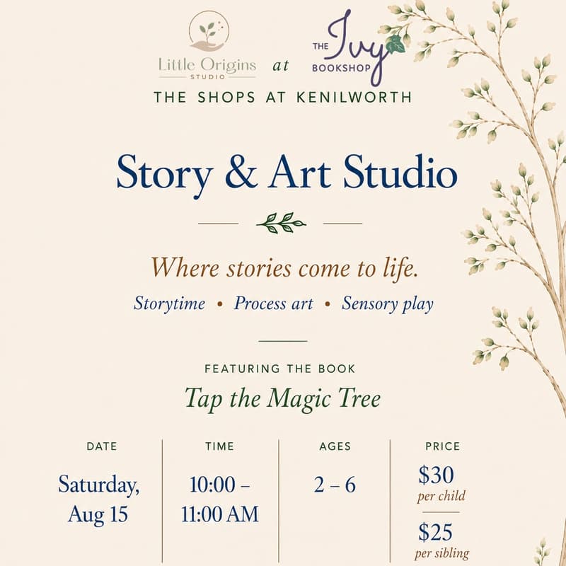 Cover Image for Little Origins Studio at the Ivy Bookshop - The Shops at Kenilworth