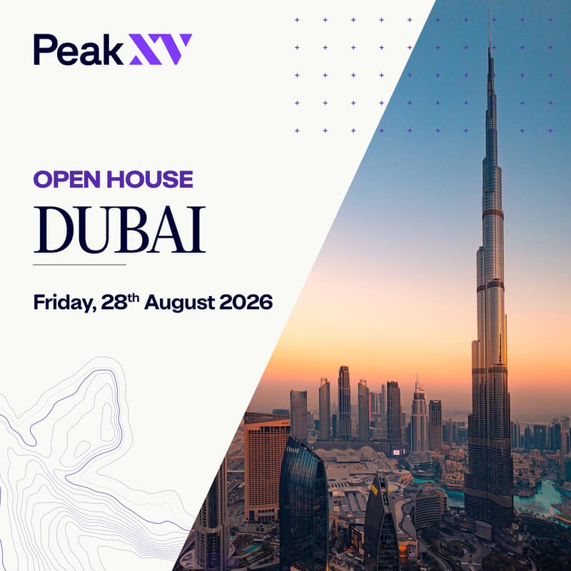 Cover Image for Peak XV Open House: Dubai🚀