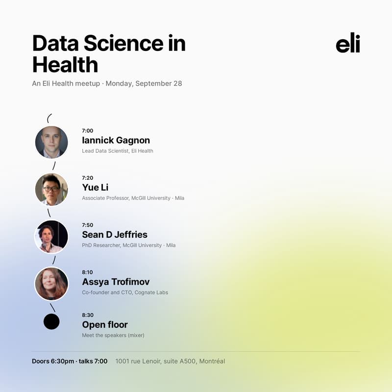 Cover Image for Data Science in Health, an Eli Health Meetup