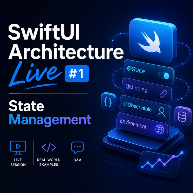 Cover Image for SwiftUI Architecture Live #1 - State Management