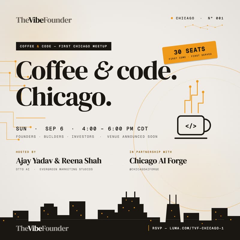 Cover Image for Chicago | Coffee & Code with TheVibeFounder & Reena Shah