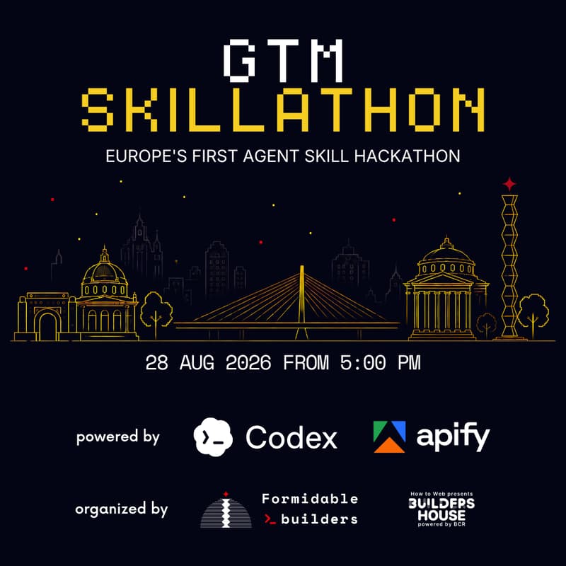 Cover Image for GTM Skillathon - Formidable Builders x Codex Community x Apify