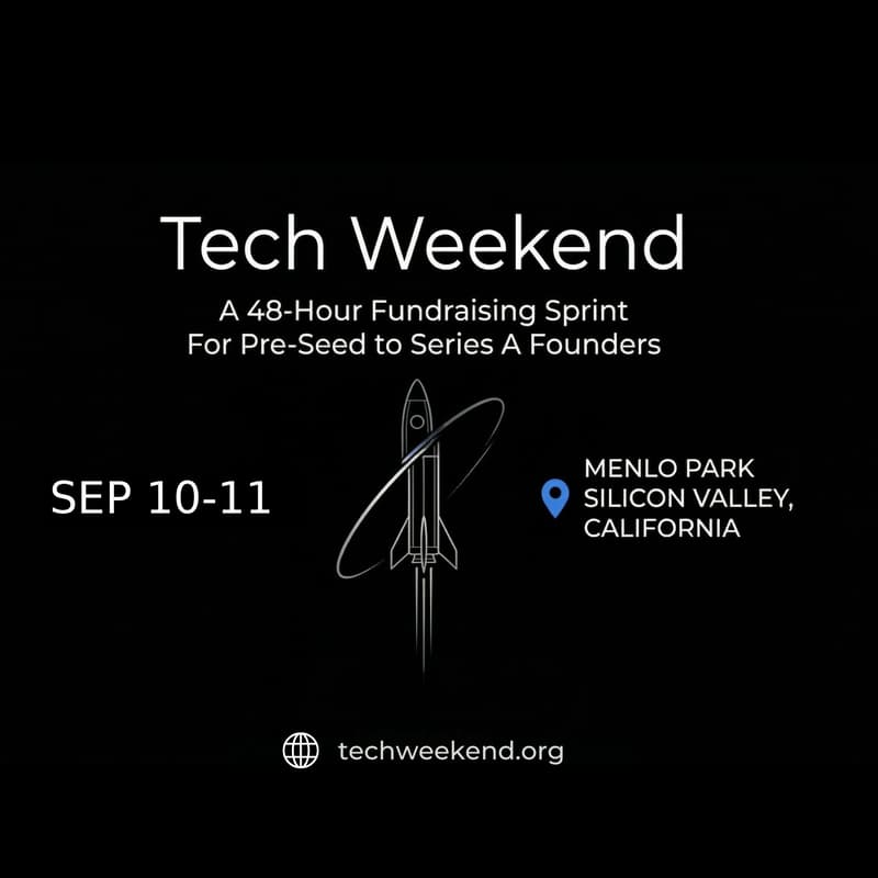 Cover Image for Tech Weekend September 10-11, 2026 | Menlo Park | Silicon Valley