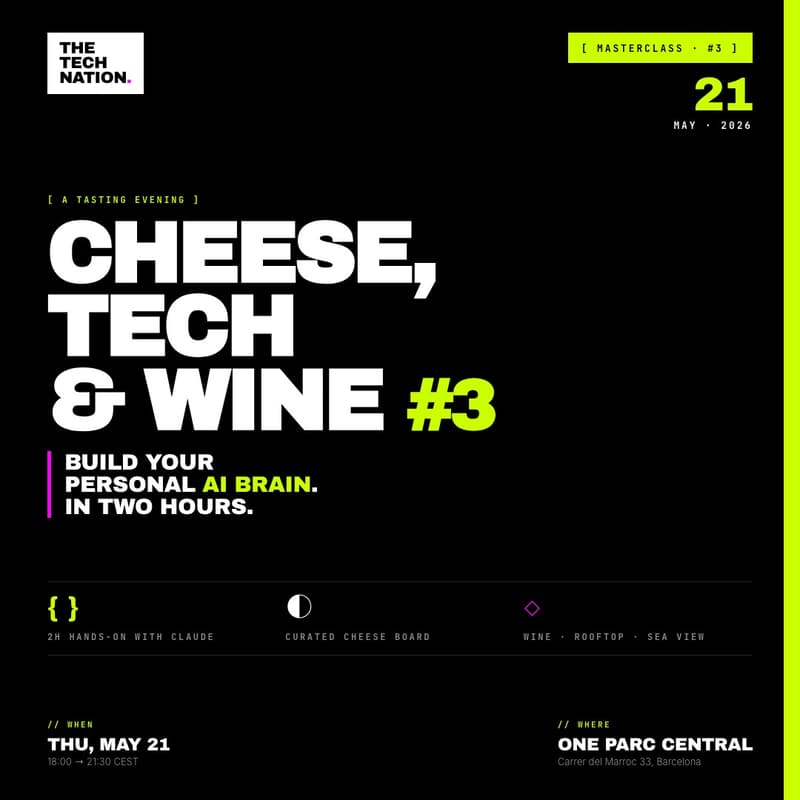 Cover Image for Cheese Tech & Wine #3 // Set my personal assistant agent with Claude in 2h by The Tech Nation