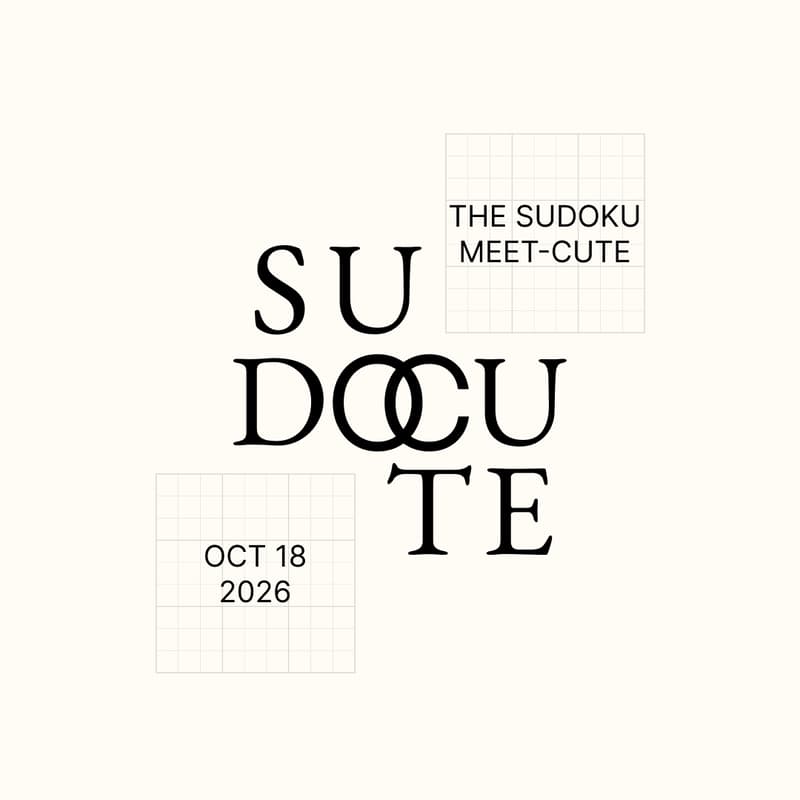 Cover Image for sudocute: the sudoku meet cute | october 2026