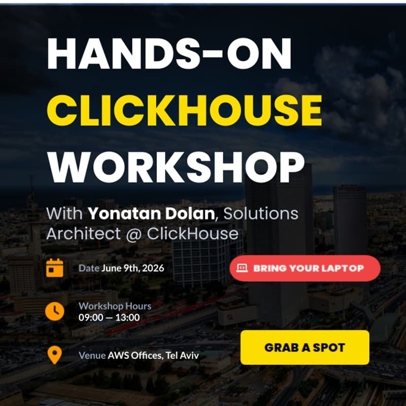 Cover Image for ClickHouse Hands-on TLV