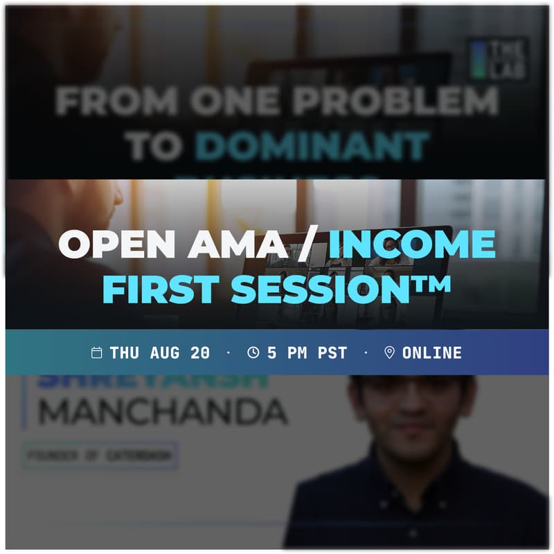 Cover Image for Open Income First AMA - your questions, your business, live.
