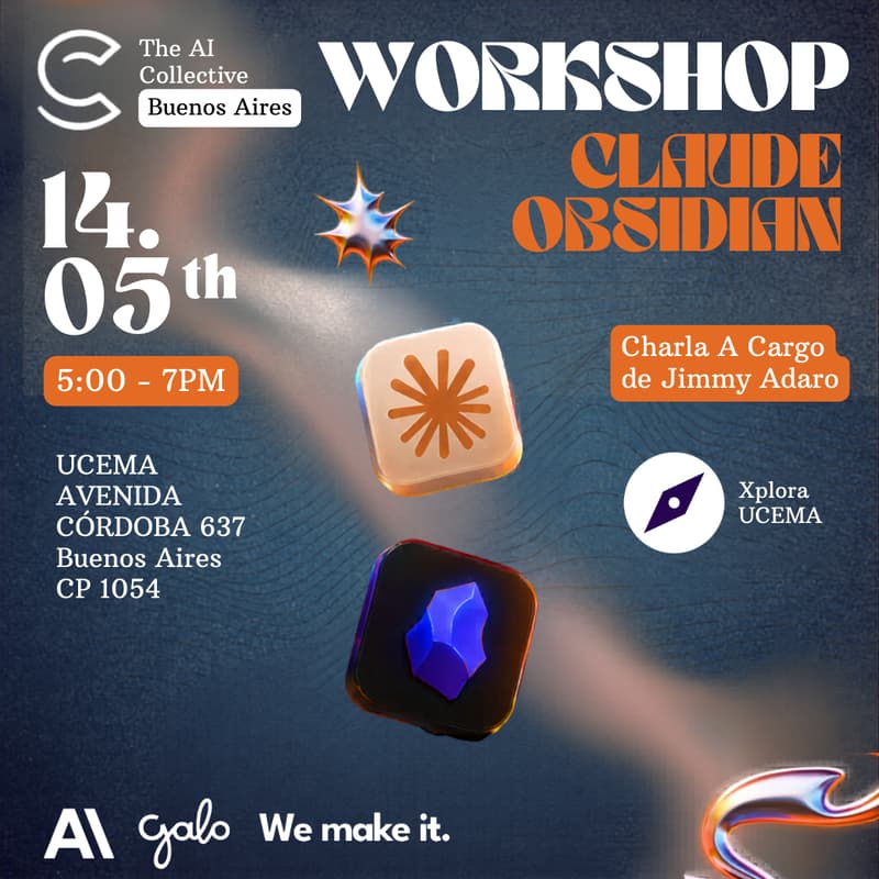 Cover Image for The AI Collective Buenos Aires Opening + Workshop Claude and Obsidian (w/ The AI Collective)