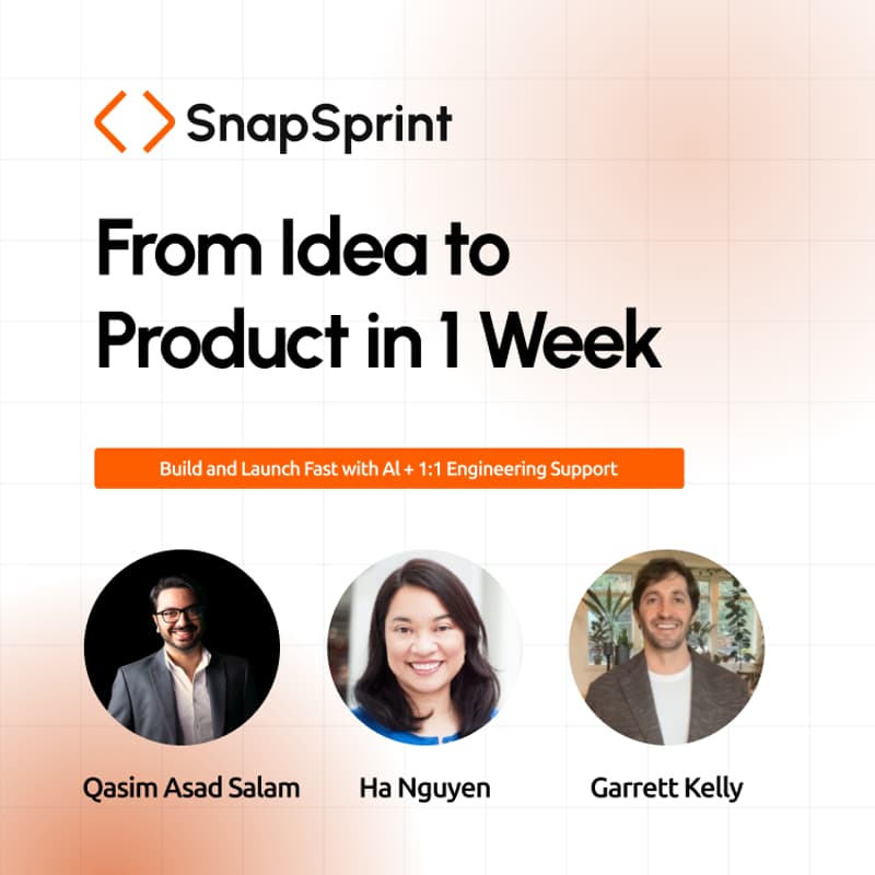 Cover Image for SnapSprint: From Idea to Product in 1 Week