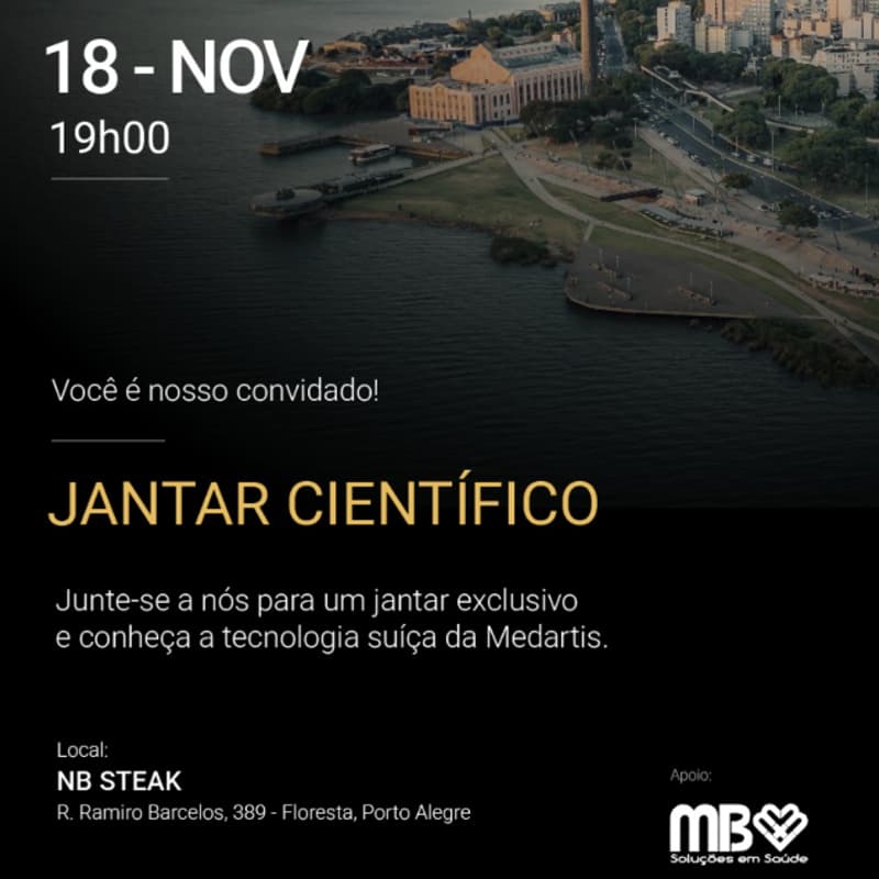Cover Image for Jantar Científico - Medartis e MB