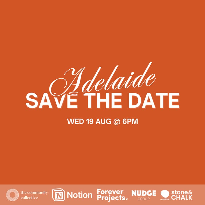 Cover Image for 🏵 Adelaide: Save The Date