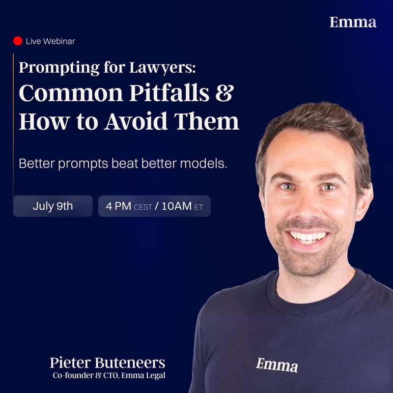 Cover Image for Webinar | Prompting for lawyers: Common Pitfalls & How to Avoid Them