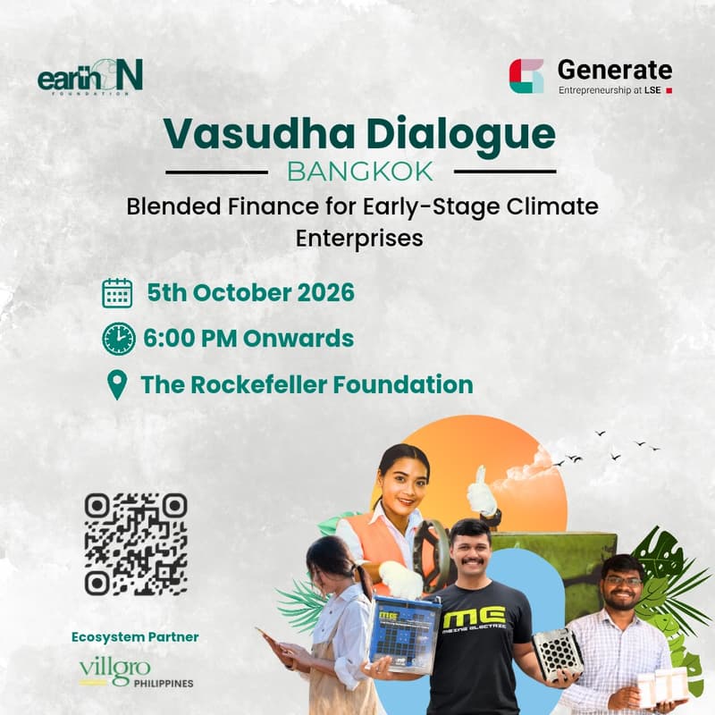 Cover Image for Vasudha Dialogue Bangkok |Blended Finance for Early-Stage Climate Enterprises