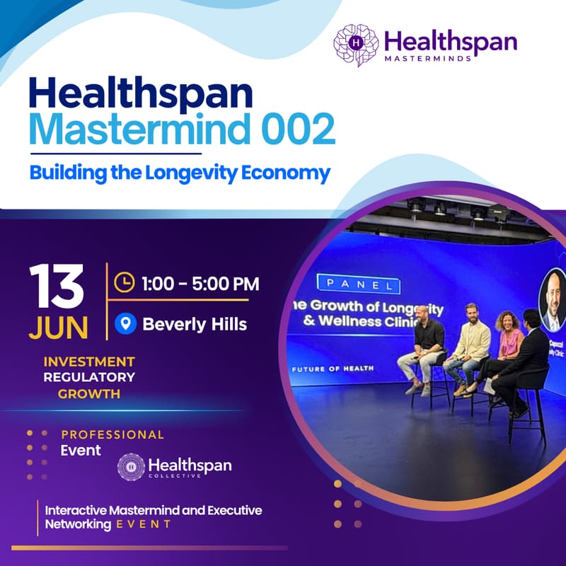 Cover Image for Healthspan Mastermind: 002 Building the Longevity Economy