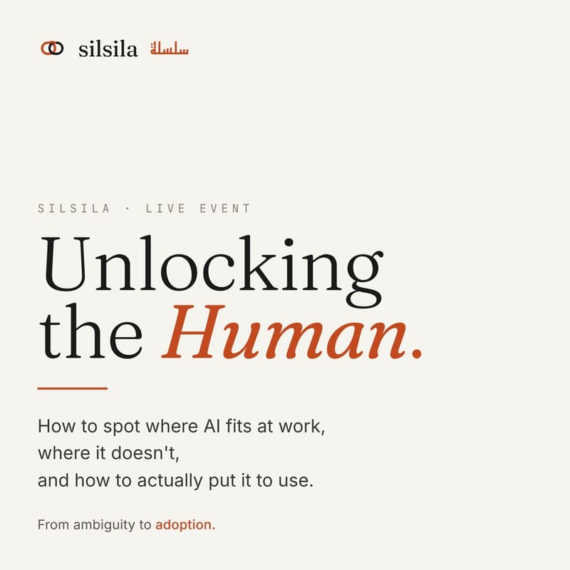 Cover Image for Unlocking the Human: How to spot where Al fits at work, where it doesn't, and how to actually put it to use