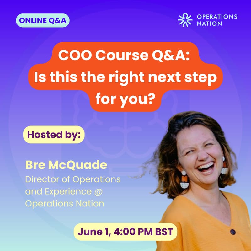 Cover Image for COO Course Q&A: Is this the right next step for you?