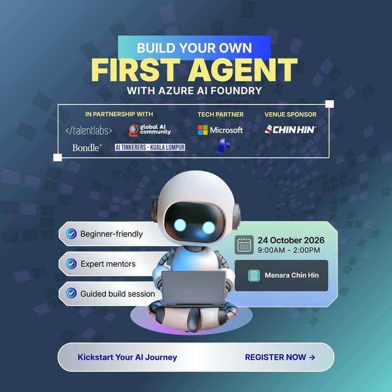 Cover Image for Build & Tell: Build Your First AI Agent with Azure AI Foundry