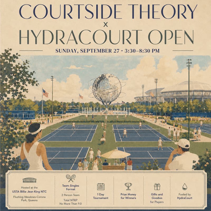 Cover Image for CourtSide Theory x HydraCourt Open