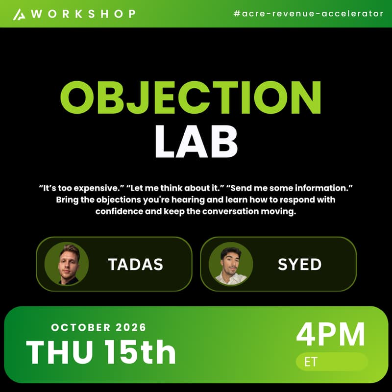 Cover Image for Revenue Accelerator: Objection Lab